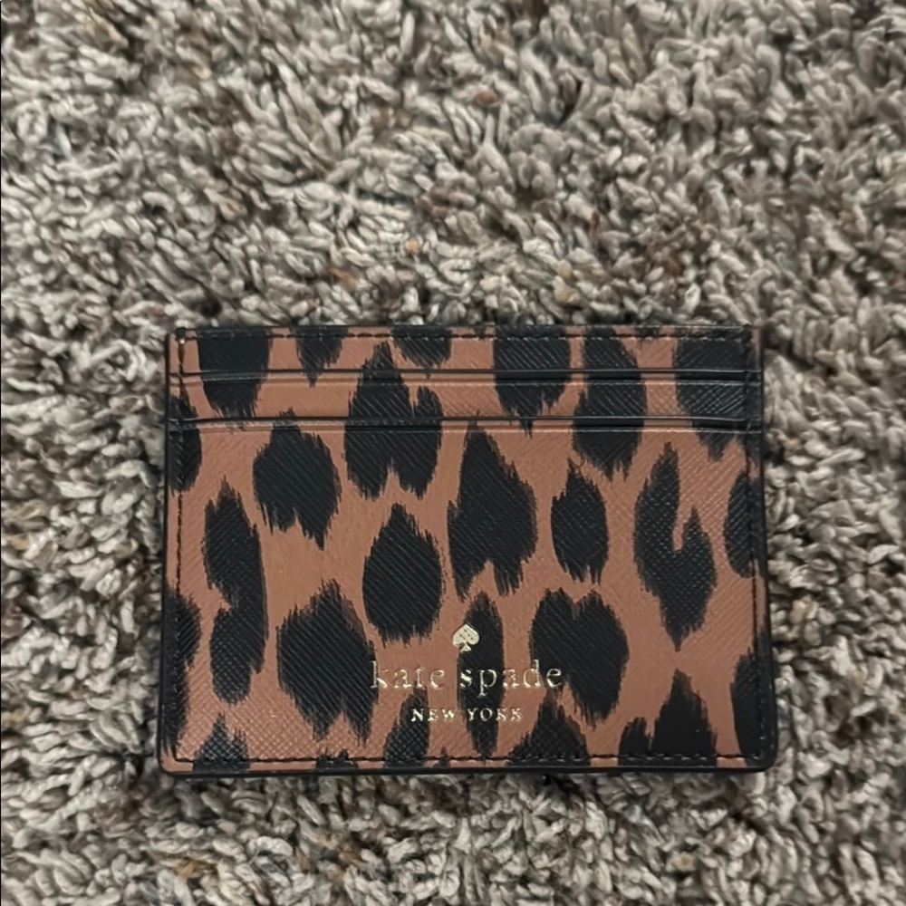 Kate Spade Leopard Print Card Holder